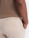 Ombre Clothing Pantaloni carrot bej pentru bărbați Ombre Clothing