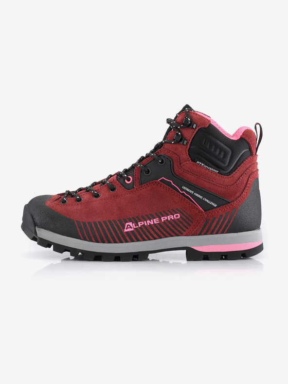 ALPINE PRO Pantofi de exterior cu membrană ptx ALPINE PRO NEVISE rodie