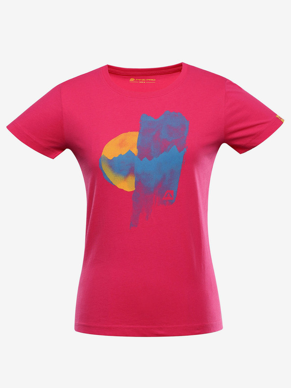 ALPINE PRO Tricou din bumbac organic pentru femei ALPINE PRO EKKA cabaret variant pa