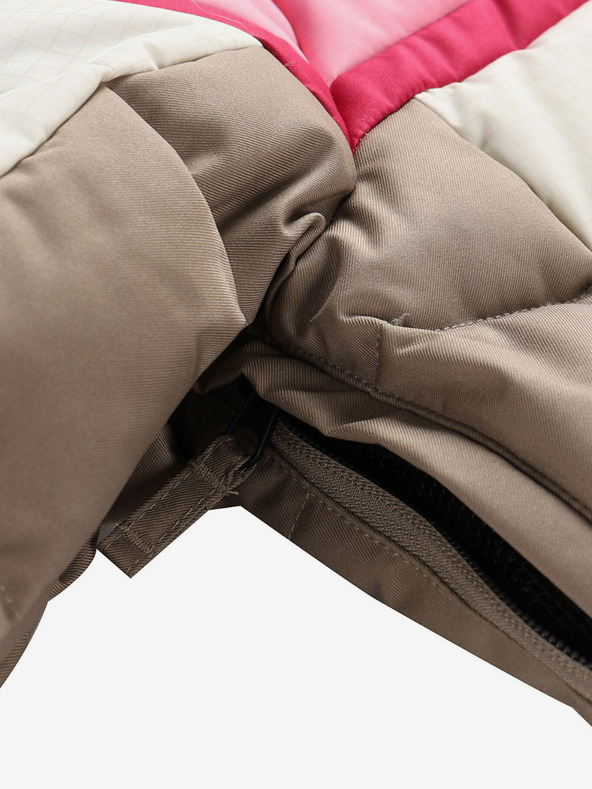 ALPINE PRO Jachetă de schi din puf pentru femei cu membrană ptx ALPINE PRO FERERA creme