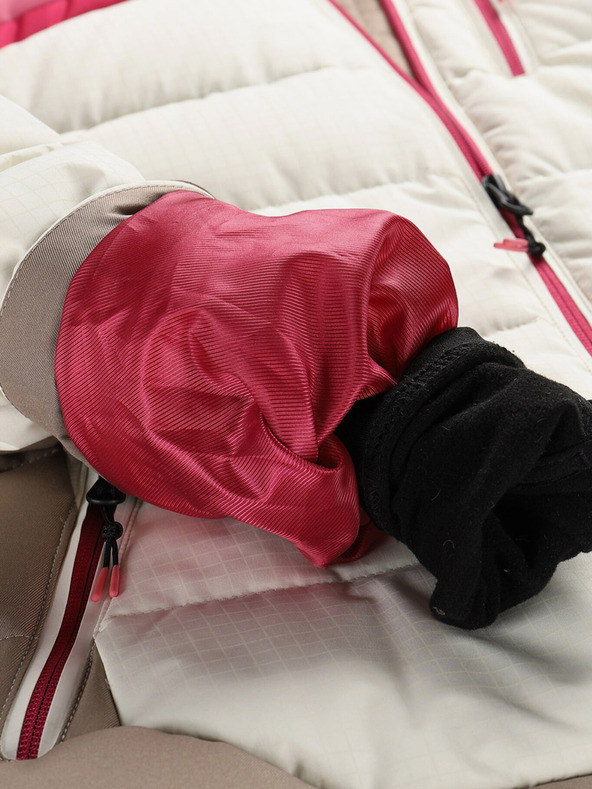 ALPINE PRO Jachetă de schi din puf pentru femei cu membrană ptx ALPINE PRO FERERA creme