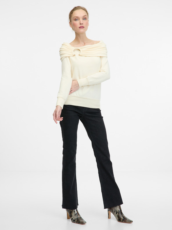 Orsay Cămașă crem cu mânecă lungă pentru femei ORSAY