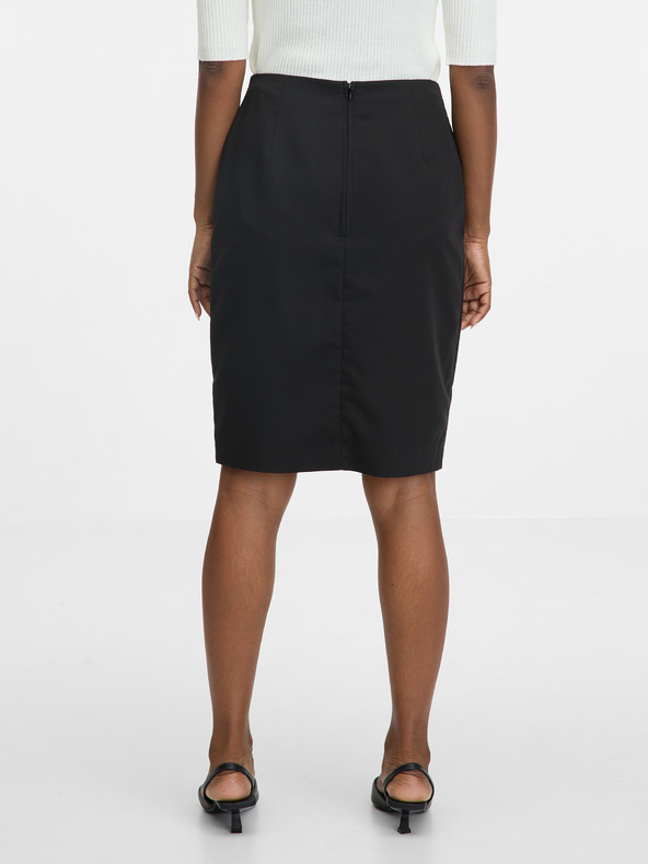 Orsay Fustă lungă până la genunchi pentru femei, neagră ORSAY