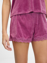 Orsay Pantaloni scurți design pijama din piele întoarsă pentru femei, de