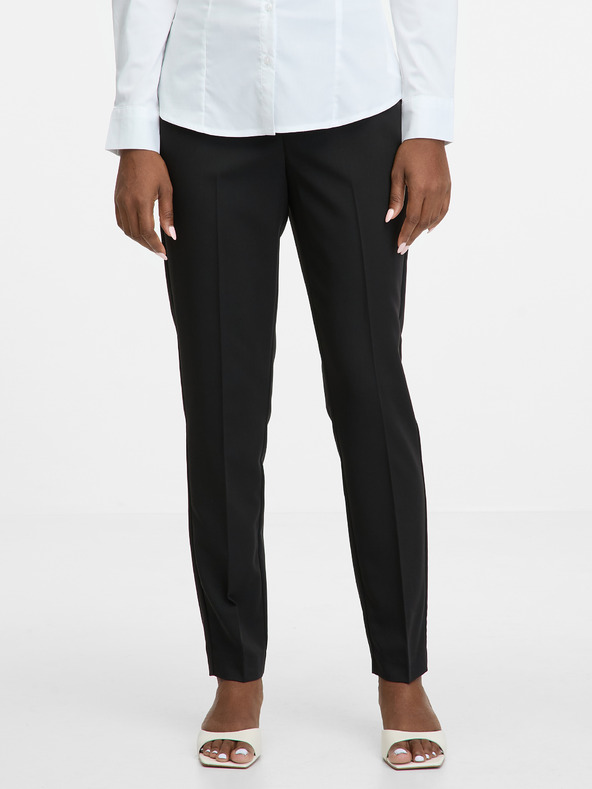 Orsay Pantaloni slim negri pentru femei ORSAY