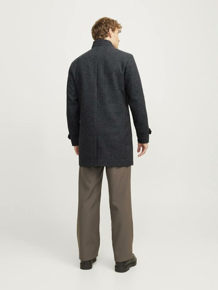 Jack & Jones Palton din lână Jack & Jones gri închis pentru bărbați