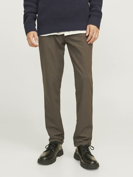 Jack & Jones Pantaloni chino maro închis pentru bărbați Jack & Jones Marco