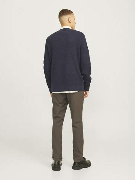 Jack & Jones Pantaloni chino maro închis pentru bărbați Jack & Jones Marco