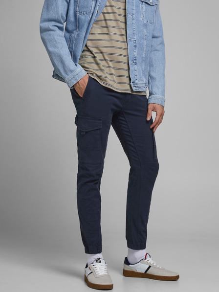 Jack & Jones Pantaloni Jack & Jones Paul albastru închis