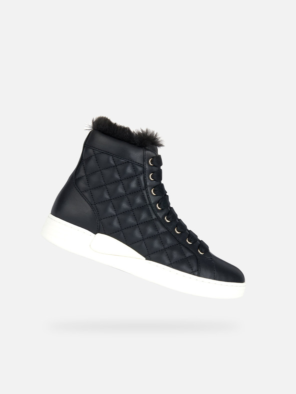 Geox Adidași negri pentru femei Geox Lauressa A - Nappa