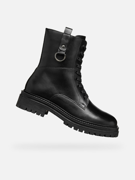 Geox Cizme de gleznă negre pentru femei Geox Iridea
