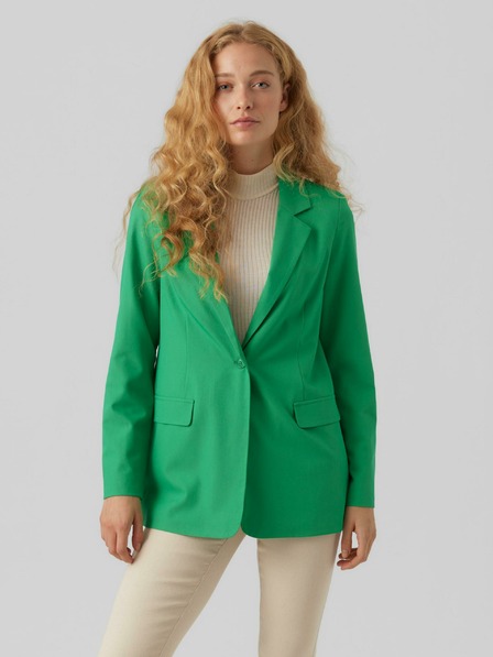 Vero Moda Jachetă supradimensionată verde pentru femei VERO MODA Zelda