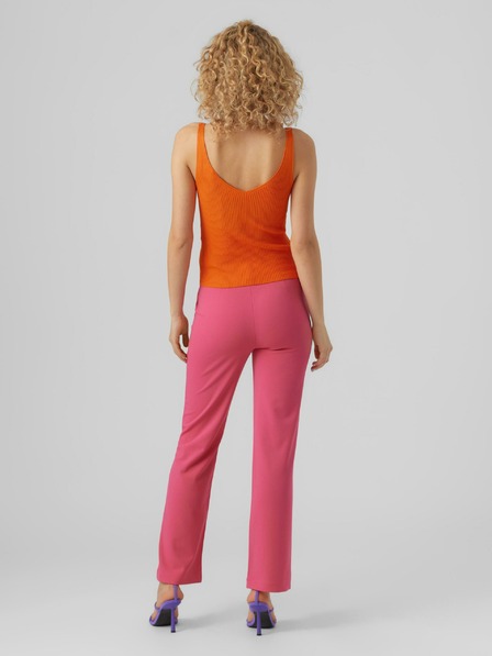 Vero Moda Tricou de bază cu dungi, portocaliu, pentru femei VERO MODA Glory