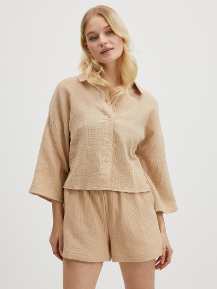 Vero Moda Cămașă pentru femei VERO MODA Natali bej
