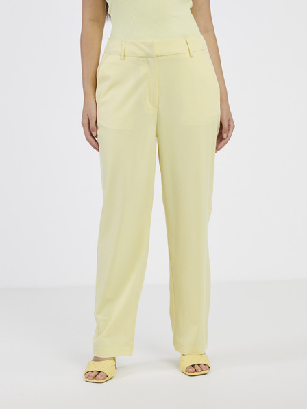 Vero Moda Pantaloni pentru femei VERO MODA Zelda galben deschis