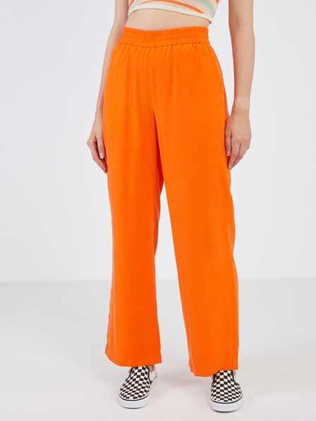 Vero Moda Pantaloni largi portocalii pentru femei VERO MODA Carmen