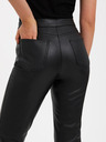 Vero Moda Pantaloni din piele negri pentru femei VERO MODA Brenda