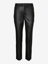 Vero Moda Pantaloni din piele negri pentru femei VERO MODA Brenda