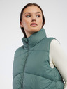 Vero Moda Vesta lungă pentru femei VERO MODA verde închis Uppsala
