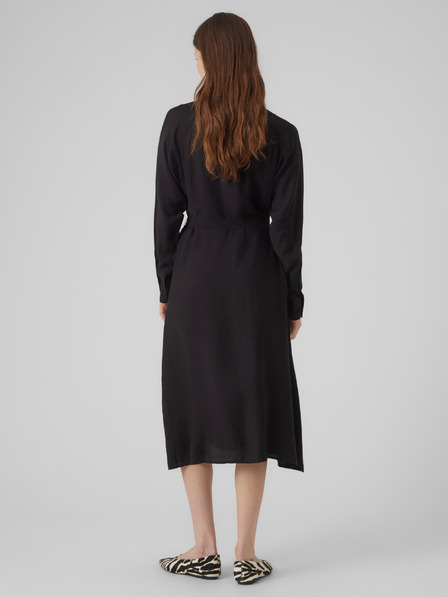 Vero Moda Rochie cămașă neagră pentru femei VERO MODA Debby