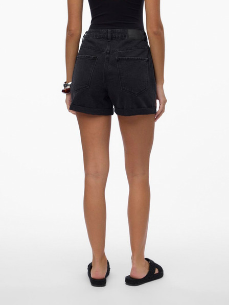 Vero Moda Pantaloni scurți din denim negri pentru femei VERO MODA Zuri