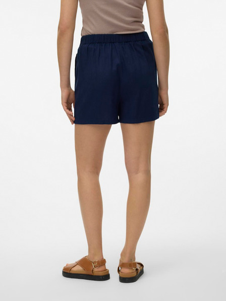 Vero Moda Pantaloni scurți din amestec de in albastru închis pentru femei Vero Moda Jesmilo