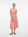 Vero Moda Rochie midi roșie și albă Vero Moda Menny