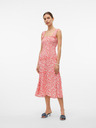 Vero Moda Rochie midi roșie și albă Vero Moda Menny