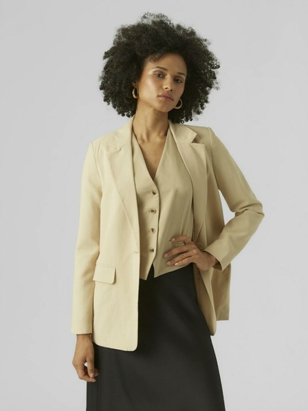 Vero Moda Jachetă bej pentru femei Vero Moda Carmen
