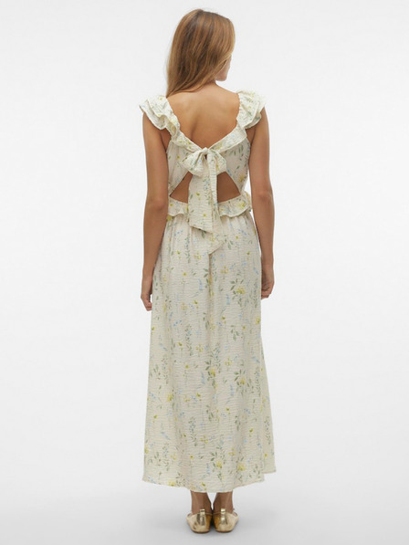 Vero Moda Rochie maxi pentru femei Vero Moda Josie crem cu flori