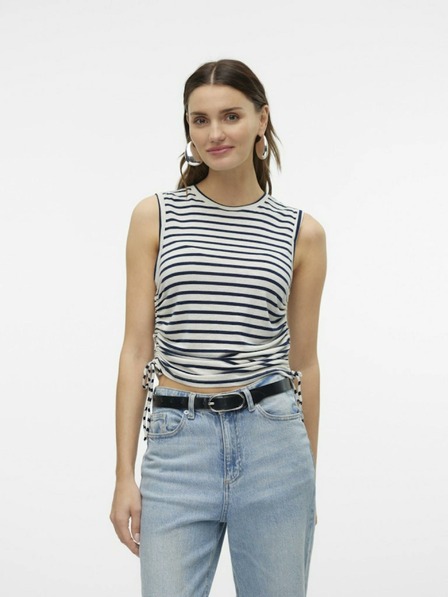 Vero Moda Top cu dungi albastre și crem Vero Moda Holly