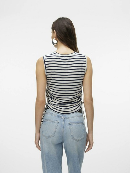 Vero Moda Top cu dungi albastre și crem Vero Moda Holly