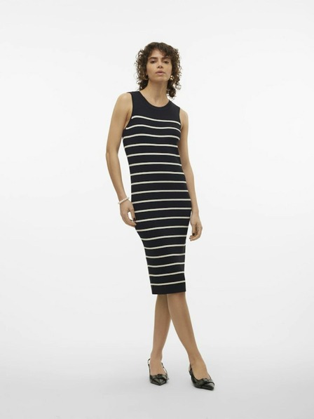Vero Moda Rochie neagră cu dungi pentru femei Vero Moda Gizelle