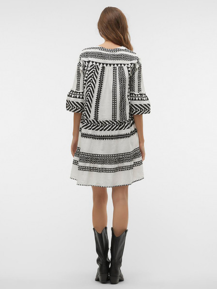 Vero Moda Rochie cu model Vero Moda Dicthe albă și neagră pentru femei