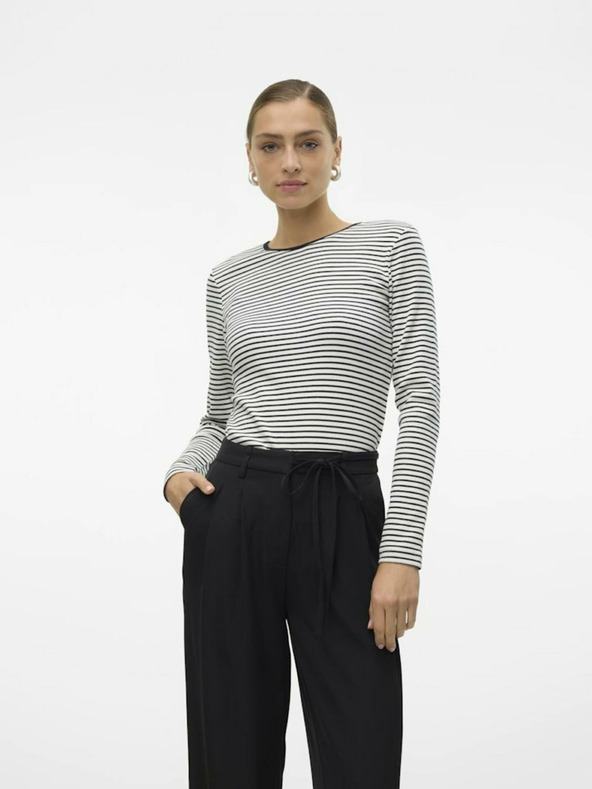 Vero Moda Cămașă cu dungi albe și negre pentru femei Vero Moda Chloe