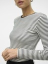 Vero Moda Cămașă cu dungi albe și negre pentru femei Vero Moda Chloe