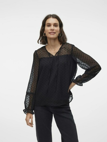 Vero Moda Bluză neagră Vero Moda Leah