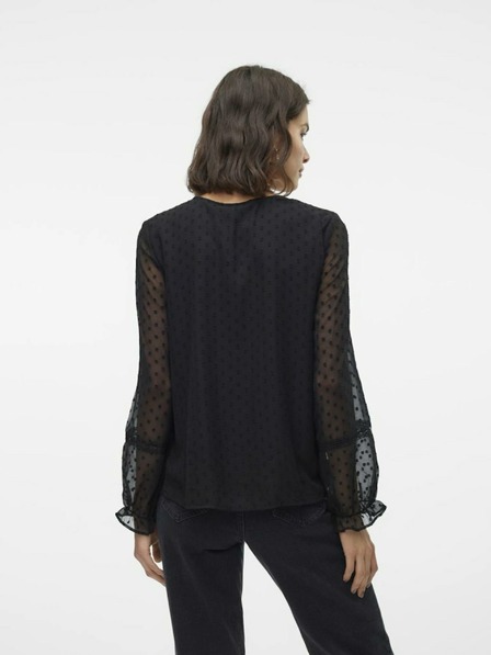 Vero Moda Bluză neagră Vero Moda Leah