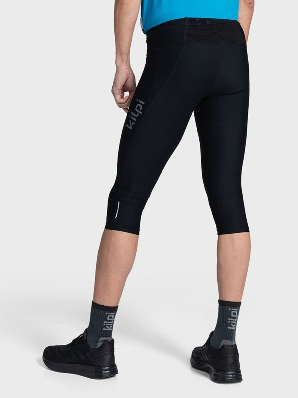 Kilpi Jambiere 3/4 de compresie pentru bărbați de culoare neagră Kilpi TERRY-M