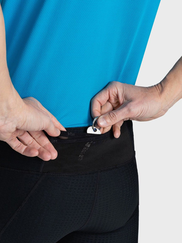 Kilpi Jambiere 3/4 de compresie pentru bărbați de culoare neagră Kilpi TERRY-M