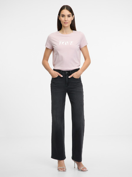 Orsay Tricou roz deschis cu mânecă scurtă pentru femei ORSAY