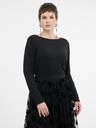 Orsay Tricou de dama negru cu maneci lungi ORSAY