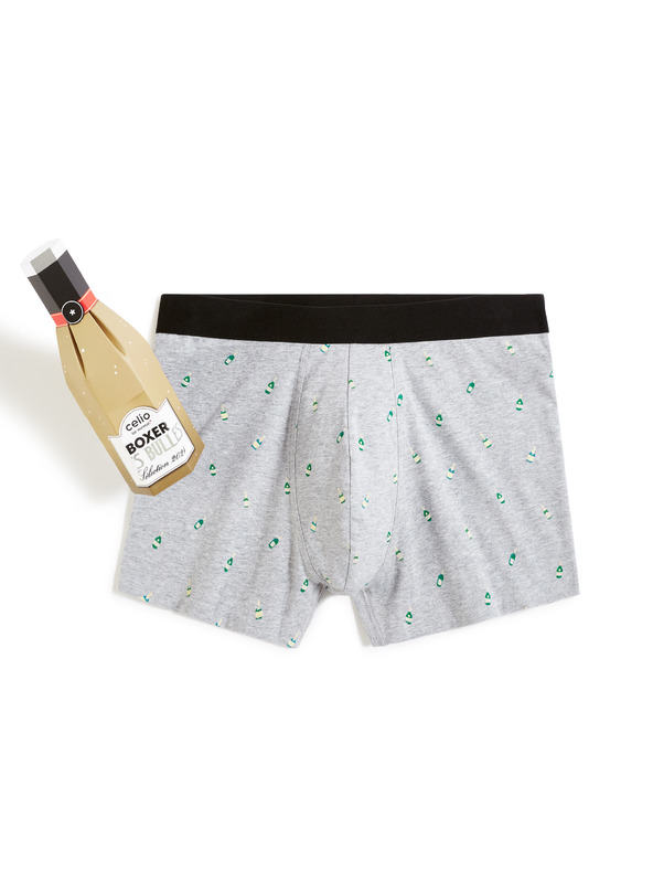 Celio Boxeri într-un pachet cadou Champagne Celio