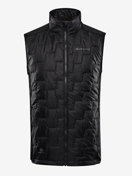 ALPINE PRO Vesta pentru bărbați Alpine Pro NERC Merino Negru