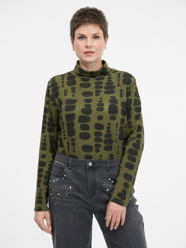 Orsay Tricou cu mânecă lungă pentru femei verde ORSAY