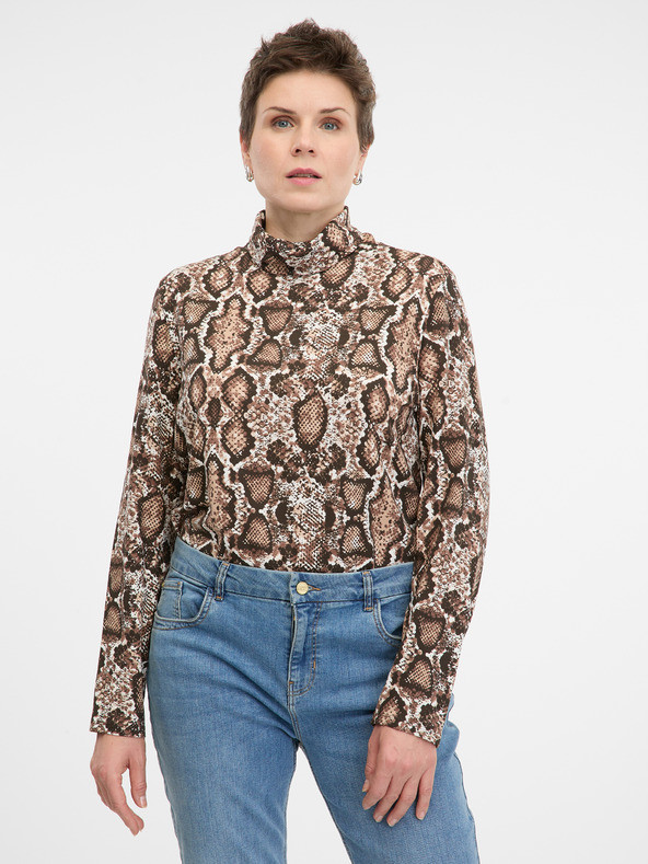 Orsay Tricou cu mânecă lungă bej pentru femei ORSAY