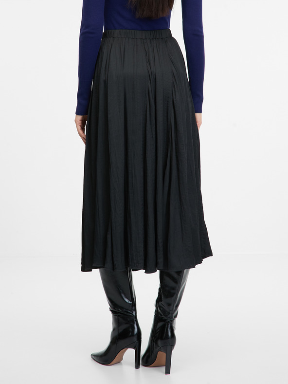 Orsay Fustă midi neagră pentru femei ORSAY