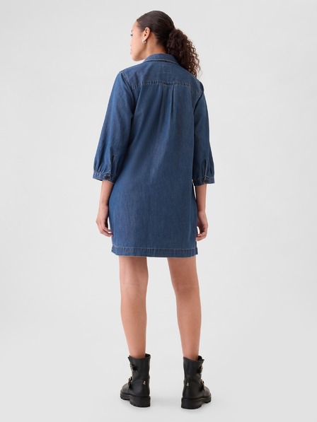 GAP Rochie mini din denim UltraSoft Utility GAP
