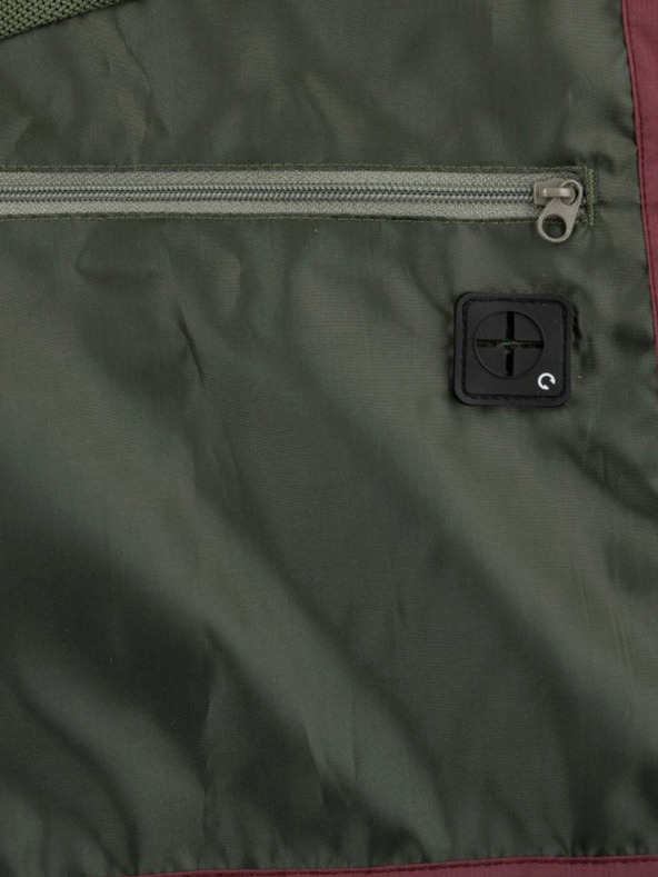 Kilpi Jachetă de exterior kaki și burgundy pentru bărbați Kilpi SONNA-M