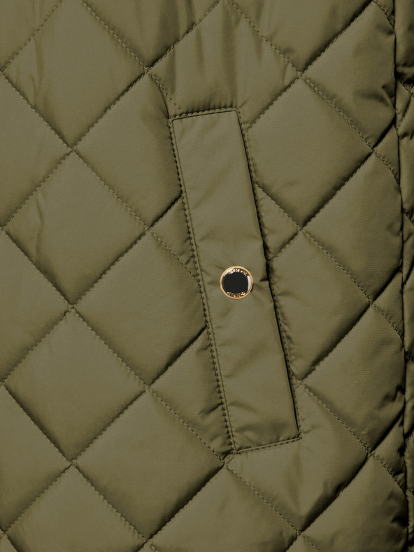 Geox Vestă lungă matlasată kaki pentru femei Geox Asheely